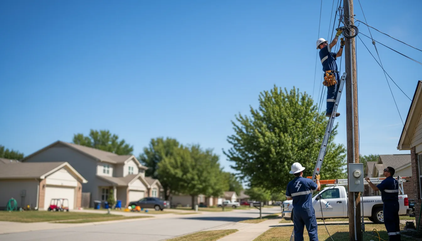 Residential electrician providing installation services in White Cloud, MI